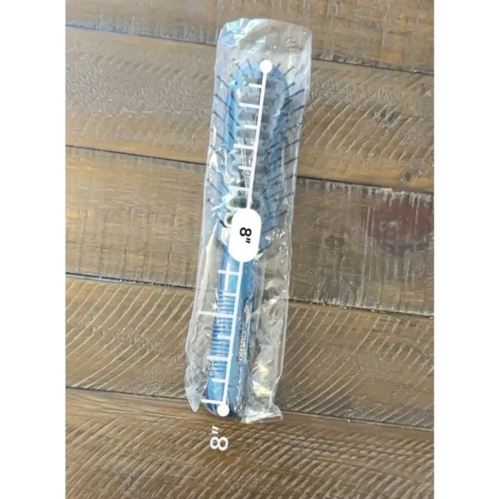NEW Vintage Richard Caruso‎ Vented Hair Brush Dark Blue HTF RARE 8” Steam
